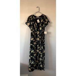 NWT - Midi Floral Wrap Dress